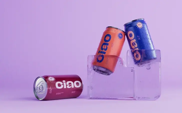 一家飲料公司的 eCommerce 網站，附有銷售圖表和行動版結帳頁面